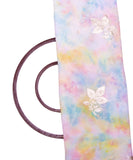 Multi Colour Digital Tie Dye Print Georgette Gota Embroidery Fabric