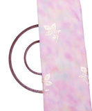 Pink Colour Digital Tie Dye Print Georgette Gota Embroidery Fabric
