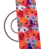 Multi Colour Floral Print Chiffon Fabric
