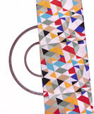 Multi Colour Geometric Print Crepe Fabric