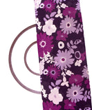 Lavender Colour Floral Print Modal Silk Fabric