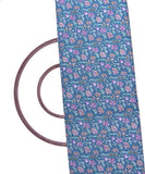 Blue Colour Floral Print Cotton Fabric