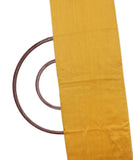 Mustard Yellow Colour Plain Cotton Silk Fabric