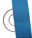 Teal Blue Colour Plain Cotton Silk Fabric