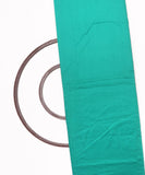 Turquoise Colour Plain Cotton Silk Fabric