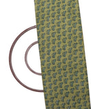 Olive Green Colour Animal Print Cotton Fabric