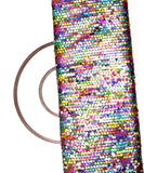 Multi Colour Sequin Net Embroidery Fabric