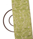 Light Green Color Thread Embroidery Modal Chanderi Fabric