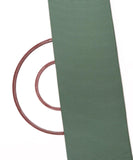 Khaki Green Colour Plain Kantha Embroidery Cotton Fabric
