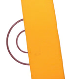 Yellow Colour Plain Kantha Embroidery Cotton Fabric