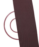Dark Brown Colour Plain Kantha Embroidery Cotton Fabric