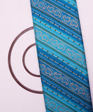 Blue Colour Bandhani Foil Print Glazed Cotton Fabric