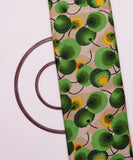 Green Colour Tree Print Rayon Fabric
