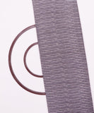 Grey Colour Stripe  Print Cotton Fabric