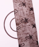 Grey Colour Floral Print Rayon Fabric