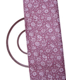 Lilac Colour Floral Print Cotton Fabric