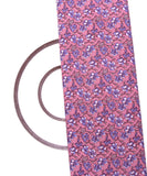 Pink Colour Floral Print Cotton Fabric