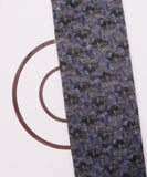 Grey Colour Printed Organza Fabric