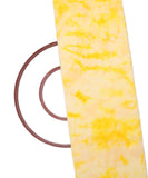 Yellow Colour Tie - Dye Print Uppada Silk Fabric