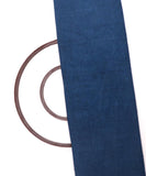 Blue Colour Plain Linen Fabric