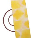 Lemon Yellow Colour Tie - Dye Pattern Muslin Cotton Fabric