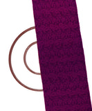 Wine Colour ChikanKari Embroidery Georgette Fabric