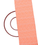 Pastel Peach Colour ChikanKari Embroidery Georgette Fabric