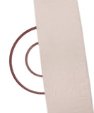 White Dyeable Pure Plain Raw Silk Fabric ( 60 grams )