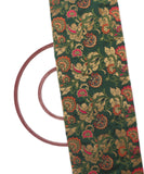 Green Colour Floral Banarasi Brocade Silk Fabric