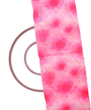 Pink Colour Tie - Dye Digital Print Organza Fabric