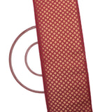 Maroon Colour Polka Dot Print Brocade Silk Fabric