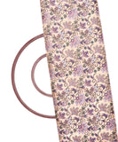 Purple Colour Floral Print Digital Jaquard Banarasi Brocade Silk Fabric