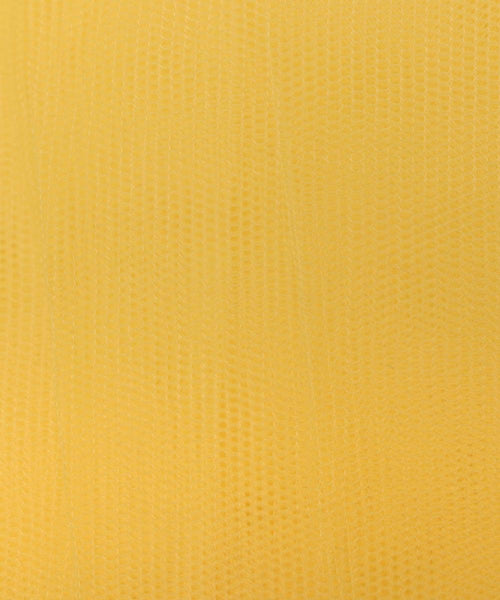 Yellow Colour Plain Mesh Net Fabric