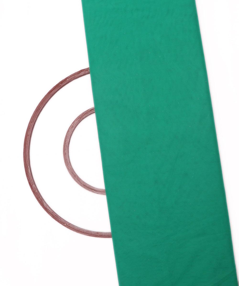 Green Colour Plain Mesh Net Fabric