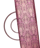 Hot Pink Color Paisley Pattern Banarasi Brocade Silk Fabric