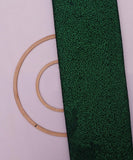 Green Colour  Small Heavy Sequin Net Fabric